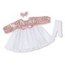 The Ashton-Drake Galleries 3-Piece Baby Doll Party Outfit By Designer Victoria Jordan