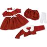 The Ashton-Drake Galleries 5-Piece Baby Doll Christmas Outfit By Victoria Jordan