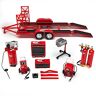 The Hamilton Collection 1:18-Scale Diecast Tandem Trailer And Garage Shop Tool Set