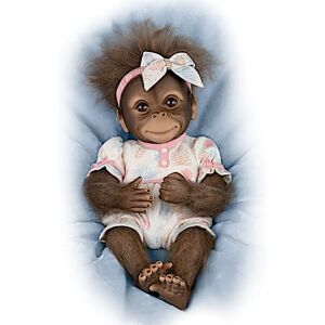 The Ashton-Drake Galleries Keiko Interactive Monkey Doll Makes Five Sounds