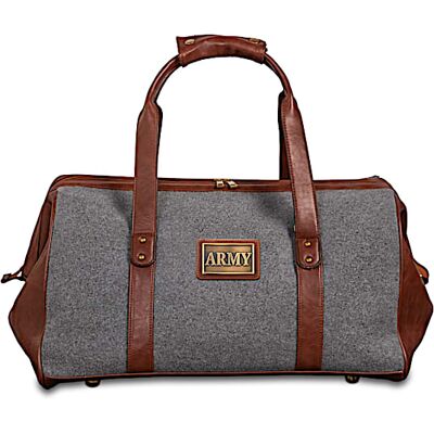 The Bradford Exchange Army Pride Widemouth Duffel With Bronze-Finish Plaque The Bradford Exchange Army Pride Widemouth Duffel With Bronze-Finish Plaque