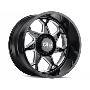 Cali Offroad Milled Gloss Black Sevenfold Wheel 9111-2983BM-12