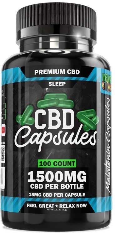 Hemp Bombs 100-Count CBD Capsules for Sleep