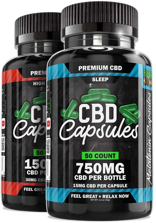 Hemp Bombs Day and Night CBD Capsules Bundle