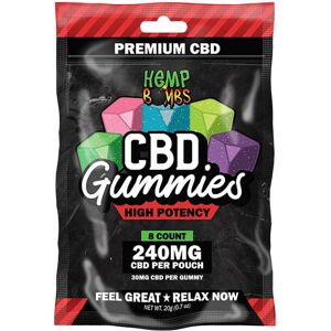 Hemp Bombs 8-Count High Potency CBD Gummies