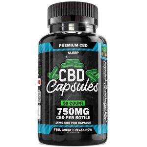 Hemp Bombs 50-Count CBD Capsules for Sleep