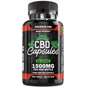 Hemp Bombs 50-Count High Potency CBD Capsules