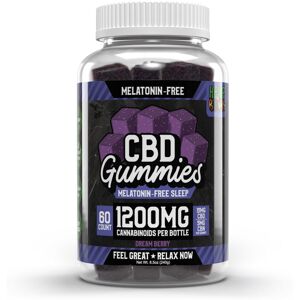 Hemp Bombs 60ct Melatonin-Free CBD Sleep Gummies