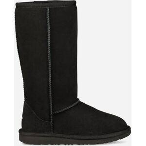UGG® Kids' Classic II Tall Boot Sheepskin Classic Boots in Black/, Size 3K
