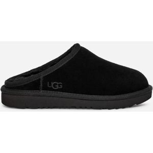 UGG® Kids' Classic Slip-On Sheepskin Slippers in Black, Size 5K