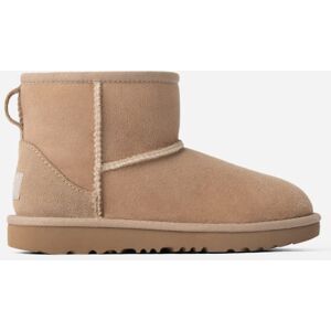 UGG® Kids' Classic II Mini Boot Sheepskin Classic Boots in Sand, Size 5K