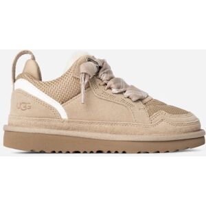 UGG® Kids' Lowmel Canvas/Suede/Recycled Materials Shoes in Sand, Size 3K