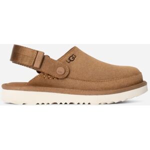UGG® Kids' Goldenstar Clog Suede Shoes in Chestnut, Size 6K