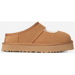 UGG® Kids' Bea Mary Jane Sheepskin Slippers in Chestnut, Size 3K