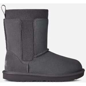 UGG® Kids' Classic II Stretch Cuff Suede Classic Boots in Obsidian, Size 2K