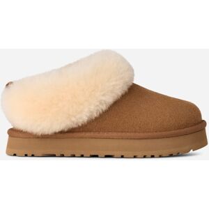 UGG® Kids' Tazzelle Sheepskin Slippers in Chestnut, Size 1K