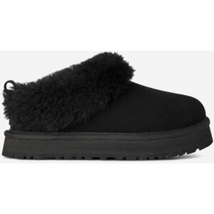 UGG® Kids' Tazzelle Sheepskin Slippers in Black, Size 4K