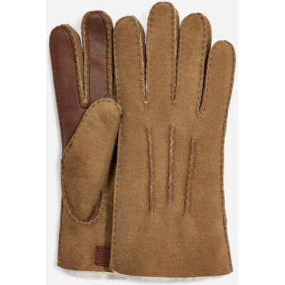 UGG® Men's Contrast Sheepskin Tech Glove in Brown/, Size L UGG® Men's Contrast Sheepskin Tech Glove in Brown/, Size L