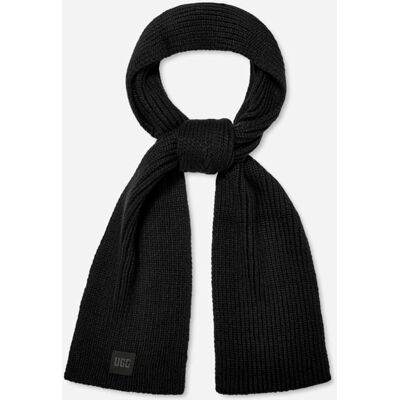 UGG® Chunky Rib Scarf Knit Scarves in Black UGG® Chunky Rib Scarf Knit Scarves in Black