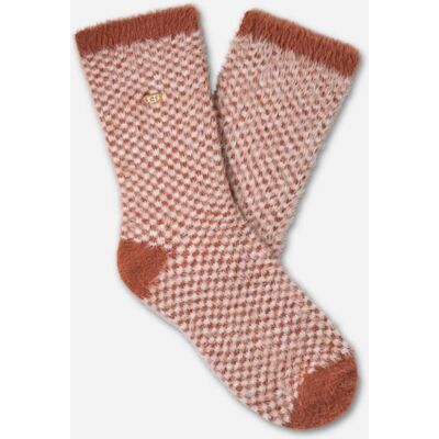 UGG® Men's Brevin 3/4 Crew in Autumn Sepia/Vanille Check UGG® Men's Brevin 3/4 Crew in Autumn Sepia/Vanille Check
