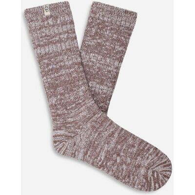 UGG® Women's Rib Knit Slouchy Crew Sock Polyester Blend/Recycled Materials in Allspice UGG® Women's Rib Knit Slouchy Crew Sock Polyester Blend/Recycled Materials in Allspice