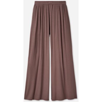 UGG® Women's Imogen Wide Leg Pant Rib LENZINGu2122 ECOVEROu2122 Viscose Blend Bottoms in Allspice, Size XS UGG® Women's Imogen Wide Leg Pant Rib LENZINGu2122 ECOVEROu2122 Viscose Blend Bottoms in Allspice, Size XS
