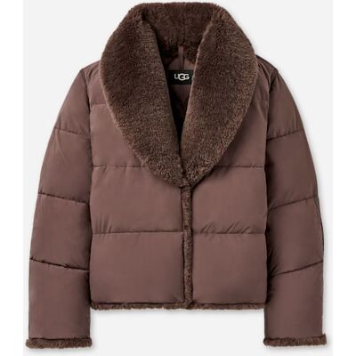UGG® Women's Wylda Puffer Jacket in Burnt Cedar, Size XS UGG® Women's Wylda Puffer Jacket in Burnt Cedar, Size XS
