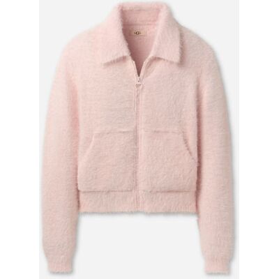 UGG® Women's Mildie Zip Cardigan in Pale Orchid, Size 2XS/XS UGG® Women's Mildie Zip Cardigan in Pale Orchid, Size 2XS/XS