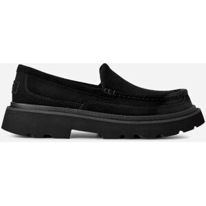 UGG® Men's Ascot Lug Suede Shoes in Black, Size 9.5