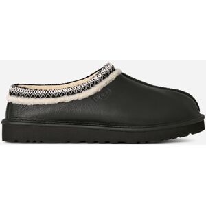 UGG® Men's Tasman Noir Leather Slippers in Black, Size 10