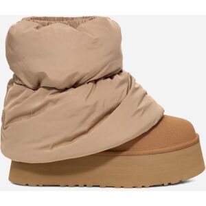 UGG® Women's Classic Mini Dipper Puffer Textile/Suede Classic Boots in Amphora/Chestnut, Size 8 UGG® Women's Classic Mini Dipper Puffer Textile/Suede Classic Boots in Amphora/Chestnut, Size 8