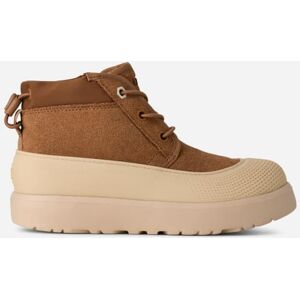 UGG® Kids' Neumel Weather Hybrid Suede Classic Boots in Chestnut/Whitecap, Size 2K UGG® Kids' Neumel Weather Hybrid Suede Classic Boots in Chestnut/Whitecap, Size 2K