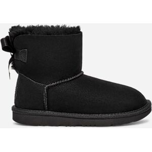 UGG® Kids' Mini Bailey Bow II Boot Sheepskin Classic Boots in Black/, Size 2K UGG® Kids' Mini Bailey Bow II Boot Sheepskin Classic Boots in Black/, Size 2K