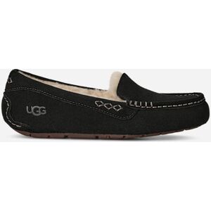 UGG® Women's Ansley Sheepskin Suede Slipper in Black/, Size 8D UGG® Women's Ansley Sheepskin Suede Slipper in Black/, Size 8D