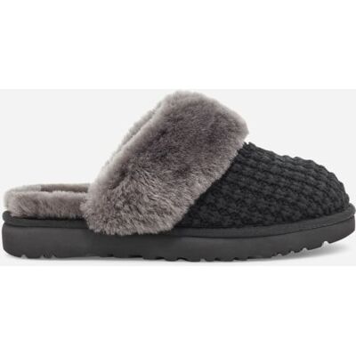 UGG® Women's Cozy Sheepskin Slippers in Black, Size 6 UGG® Women's Cozy Sheepskin Slippers in Black, Size 6