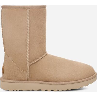UGG® Women's Classic Short II Sheepskin Classic Boots in Tan/, Size 7 UGG® Women's Classic Short II Sheepskin Classic Boots in Tan/, Size 7