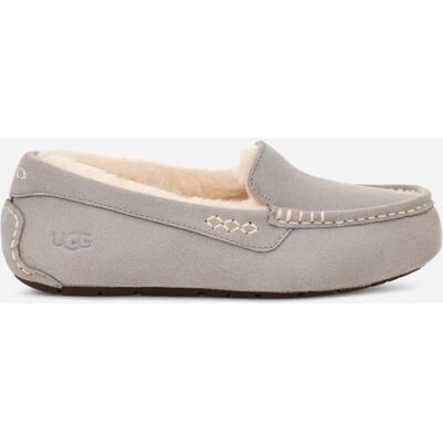 UGG® Women's Ansley Sheepskin Suede Slipper in Grey/, Size 11 UGG® Women's Ansley Sheepskin Suede Slipper in Grey/, Size 11
