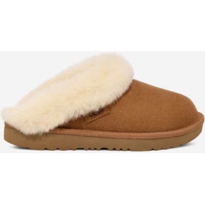 UGG® Kids' ClUGG®ette Sheepskin Slippers in Chestnut, Size 6K UGG® Kids' ClUGG®ette Sheepskin Slippers in Chestnut, Size 6K