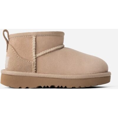 UGG® Toddlers' Classic Ultra Mini Sheepskin Classic Boots in Sand, Size 6T UGG® Toddlers' Classic Ultra Mini Sheepskin Classic Boots in Sand, Size 6T