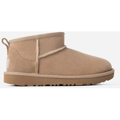 UGG® Kids' Classic Ultra Mini Sheepskin Classic Boots in Sand, Size 5K UGG® Kids' Classic Ultra Mini Sheepskin Classic Boots in Sand, Size 5K