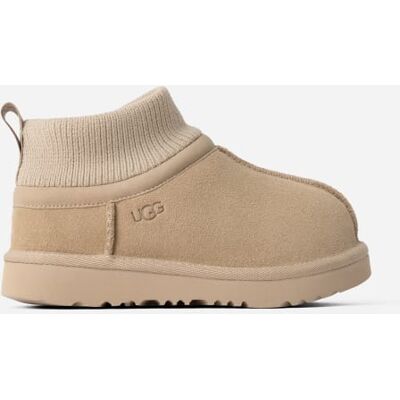 UGG® Toddlers' Classic Ultra Stretch Cuff Suede/Textile/Recycled Materials Classic Boots in Mustard Seed, Size 10T UGG® Toddlers' Classic Ultra Stretch Cuff Suede/Textile/Recycled Materials Classic Boots in Mustard Seed, Size 10T