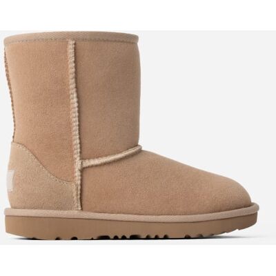 UGG® Kids' Classic II Sheepskin Classic Boots in Sand, Size 6K UGG® Kids' Classic II Sheepskin Classic Boots in Sand, Size 6K