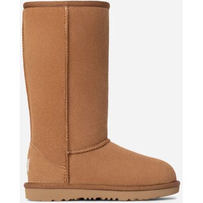UGG® Kids' Classic Tall II Sheepskin Classic Boots in Brown/, Size 6K UGG® Kids' Classic Tall II Sheepskin Classic Boots in Brown/, Size 6K