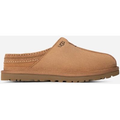 UGG® Men's Neuman Leather Sheepskin Slippers in Chestnut, Size 13 UGG® Men's Neuman Leather Sheepskin Slippers in Chestnut, Size 13