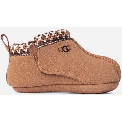 UGG® Infants' Baby Tasman Suede Slippers in Chestnut, Size 0-6 mos UGG® Infants' Baby Tasman Suede Slippers in Chestnut, Size 0-6 mos
