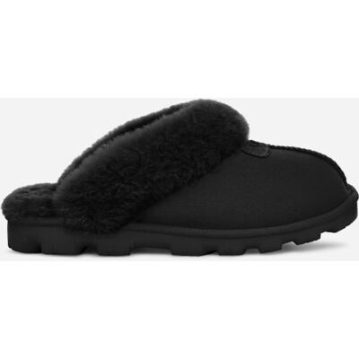 UGG® Women's Coquette Durable Sheepskin Slipper in Black/, Size 8 UGG® Women's Coquette Durable Sheepskin Slipper in Black/, Size 8