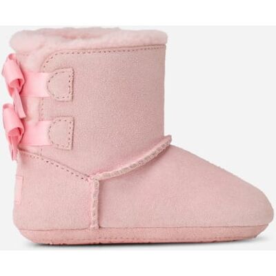 UGG® Infants' Baby Bailey Bow Sheepskin Classic Boots in Ribbon Candy, Size 0-6 mos UGG® Infants' Baby Bailey Bow Sheepskin Classic Boots in Ribbon Candy, Size 0-6 mos