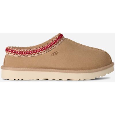 UGG® Women's Tasman II Sheepskin Slippers in Sand/Dark Cherry, Size 6 UGG® Women's Tasman II Sheepskin Slippers in Sand/Dark Cherry, Size 6