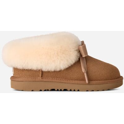 UGG® Kids' Bailey Slipper Sheepskin Slippers in Chestnut, Size 2K UGG® Kids' Bailey Slipper Sheepskin Slippers in Chestnut, Size 2K