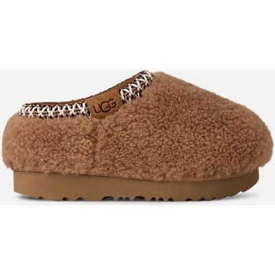 UGG® Tasman Maxi Curly Sheepskin Slippers in Chestnut, Size 5T UGG® Tasman Maxi Curly Sheepskin Slippers in Chestnut, Size 5T